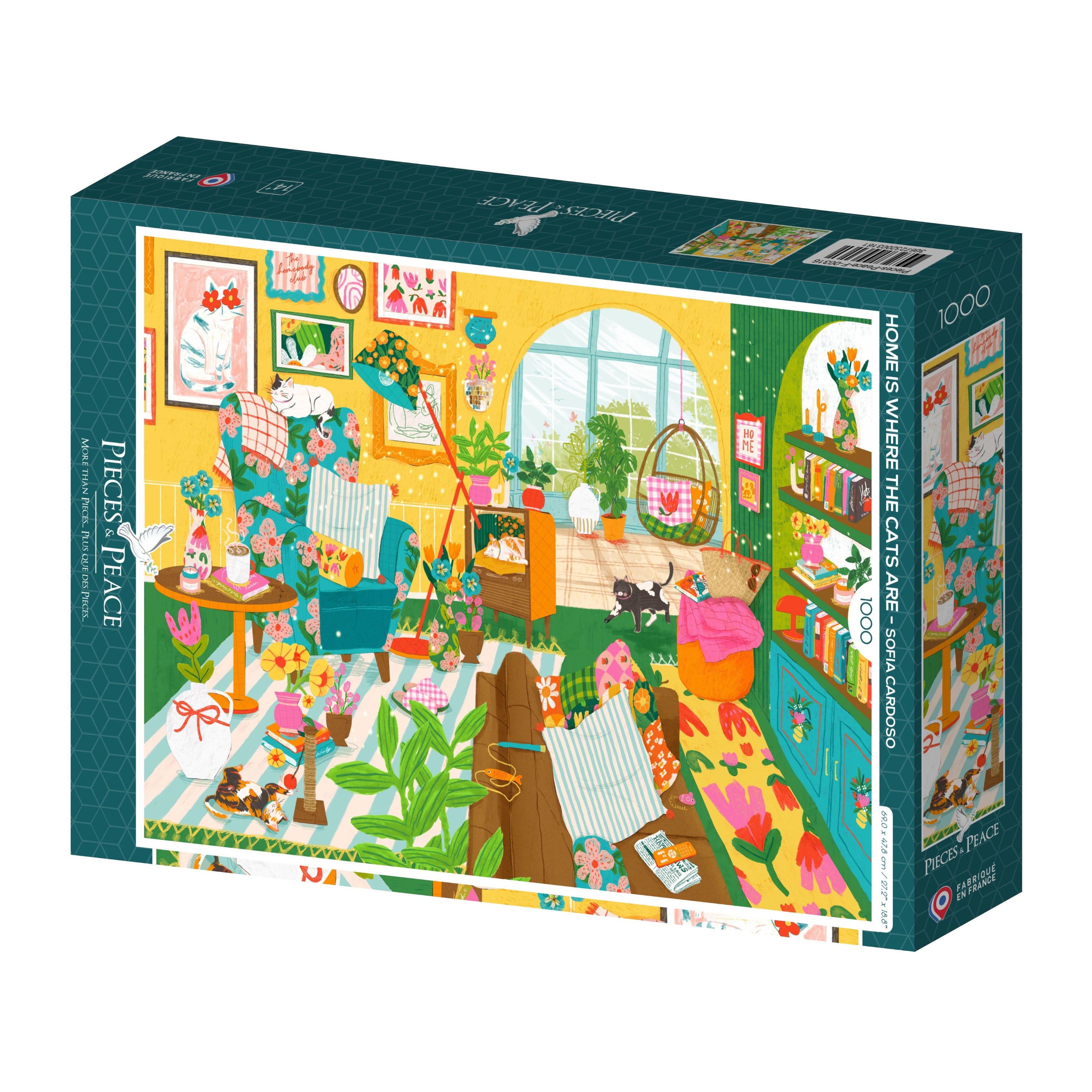Pieces & Peace - Home is Where the Cats are - 1000 palaa