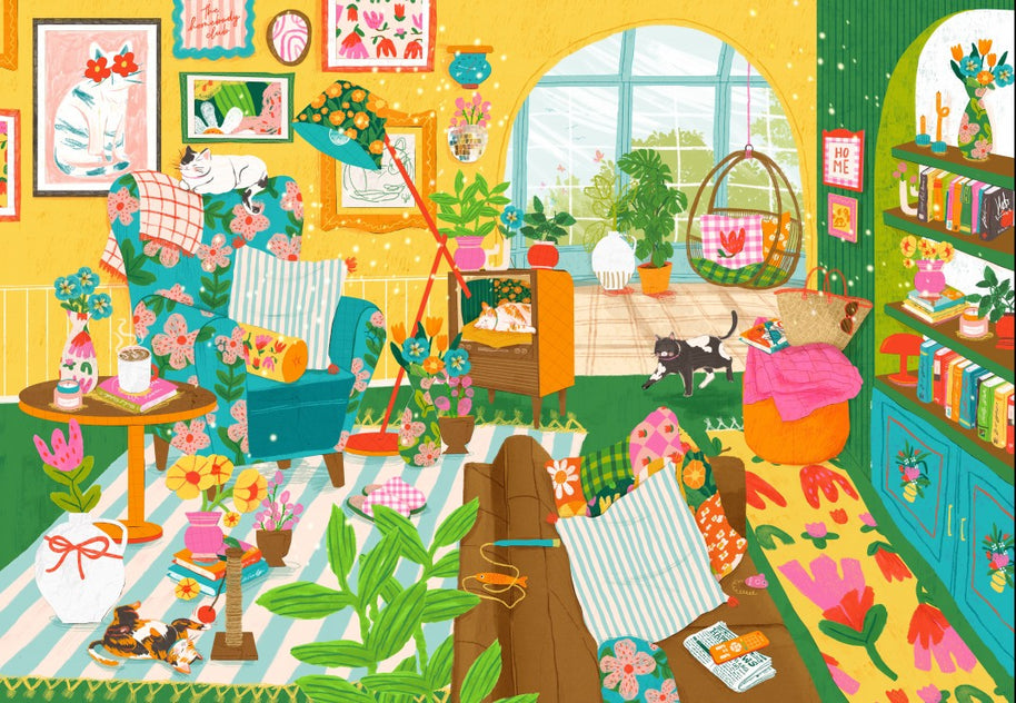 Pieces & Peace - Home is Where the Cats are - 1000 palaa