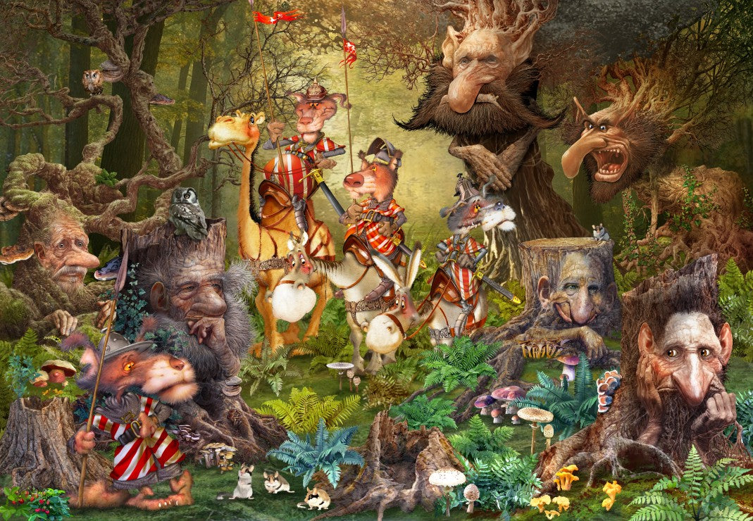 Grafika -  François Ruyer - Trolls - 1000 palaa