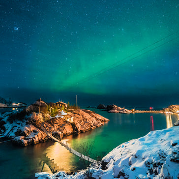 Ravensburger - Northern lights in Bergsfjord, Norway - 500 palaa