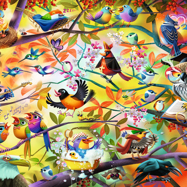 Ravensburger - Busy Birdies - 1000 palaa