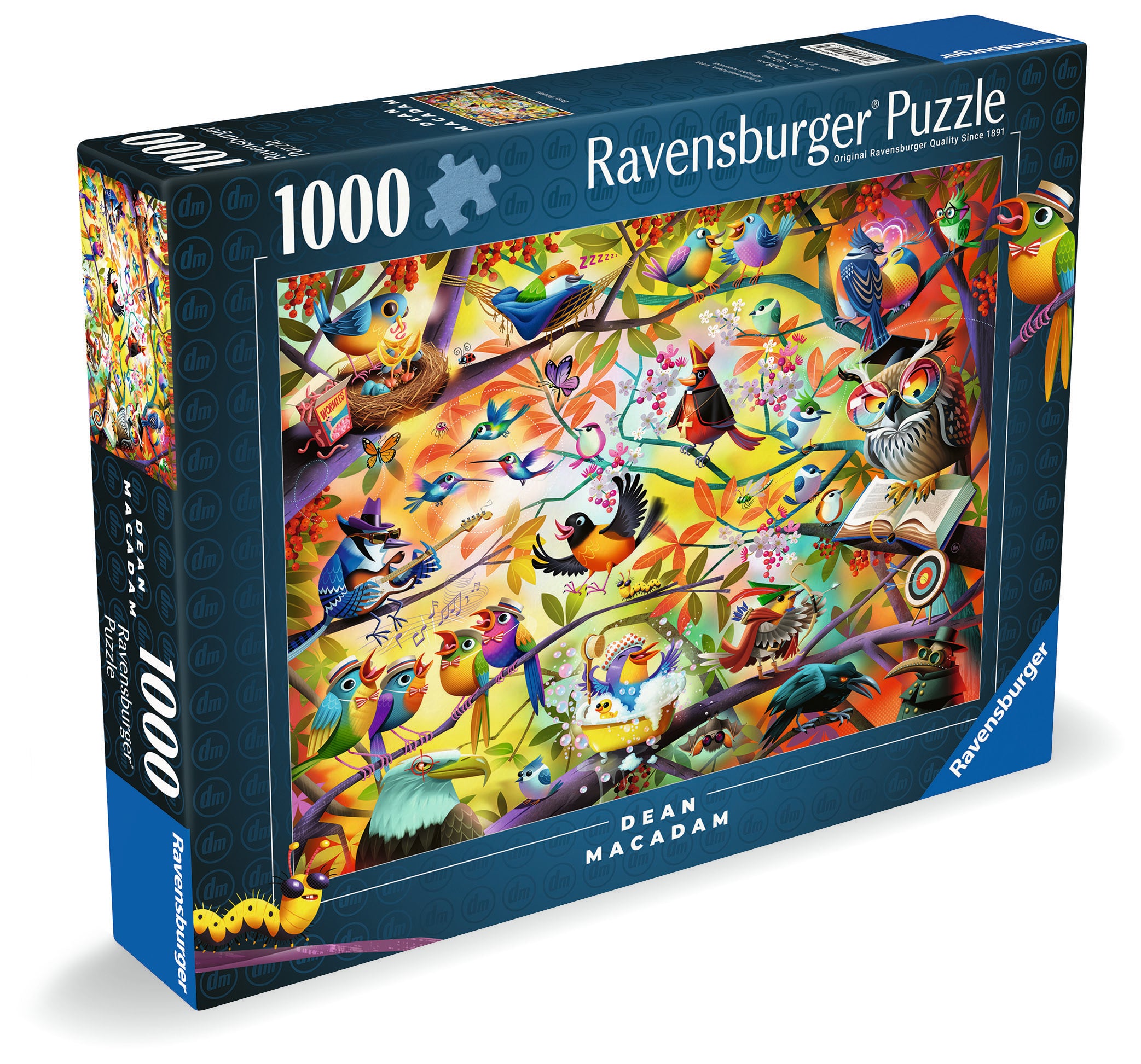 Ravensburger - Busy Birdies - 1000 palaa
