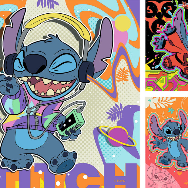 Ravensburger - Disney Stitch Play the day away - 3 x 49 palaa