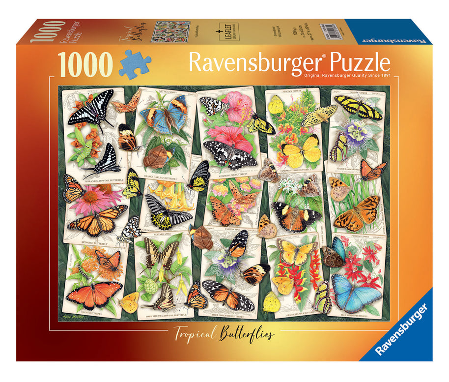 Ravensburger - Tropical butterfly - 1000 palaa