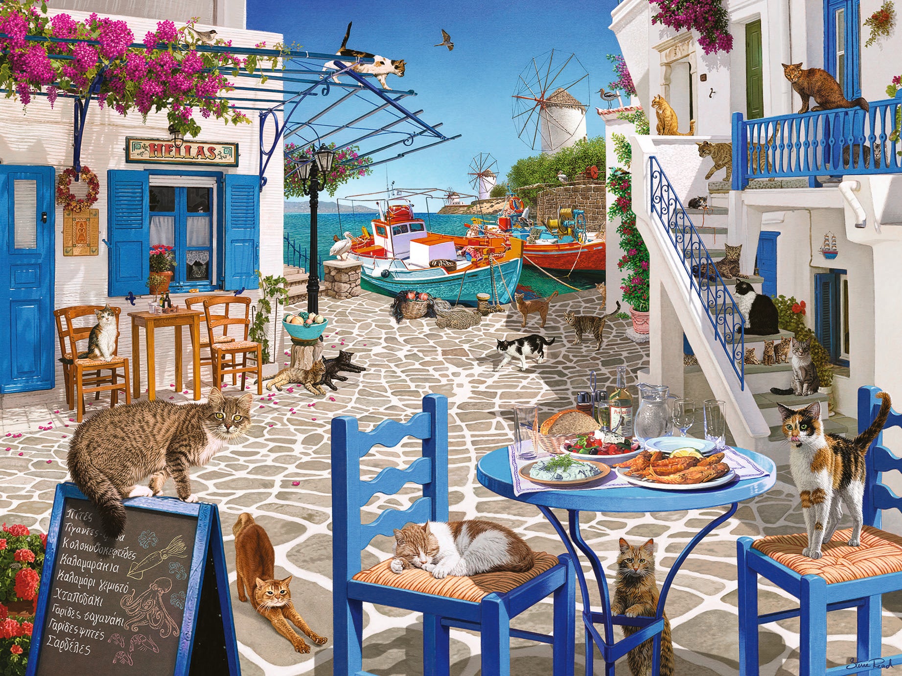 Ravensburger - Cats of Mykonos - 1500 palaa