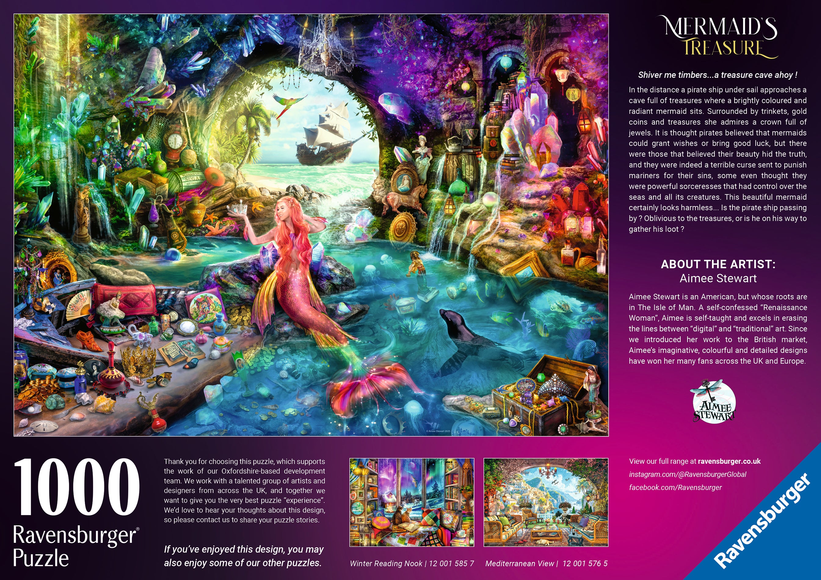 Ravensburger- Mermaid's Treasure - 1000 palaa