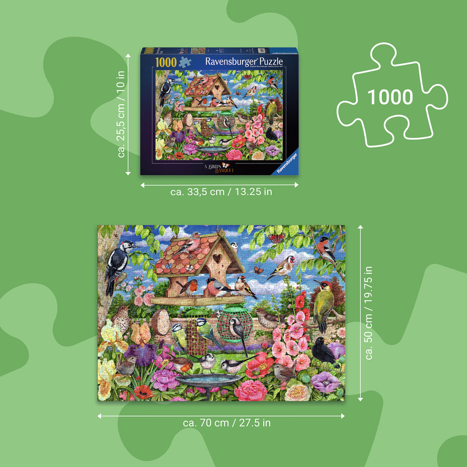 Ravensburger - The Bird Table - 1000 palaa