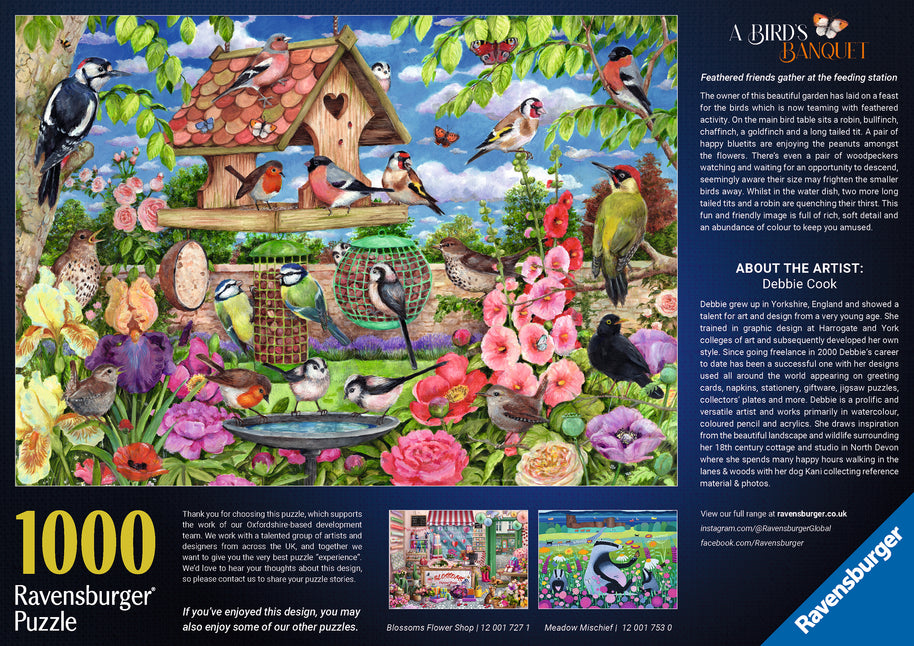 Ravensburger - The Bird Table - 1000 palaa