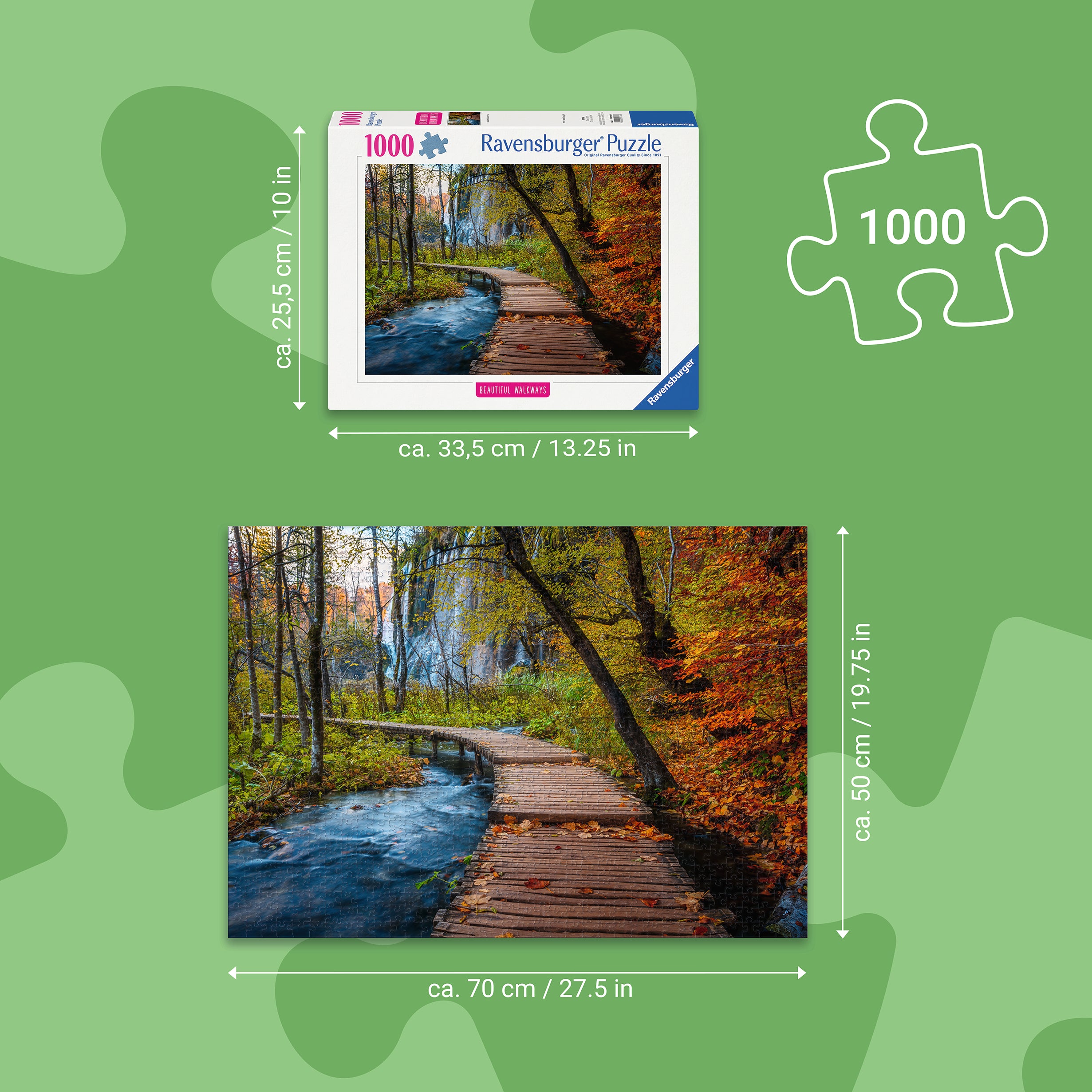 Ravensburger - Autumnal wood trail -  1000 palaa