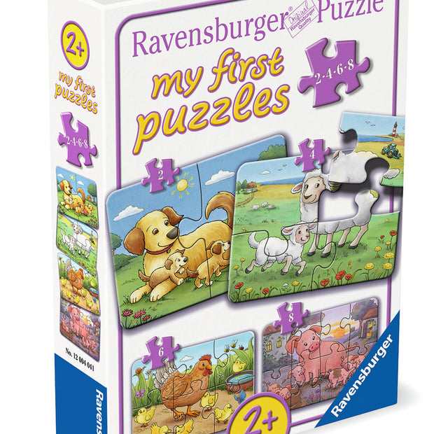 Ravensburger - Farm animal families -  2 / 4 / 6 / 8  - palaa