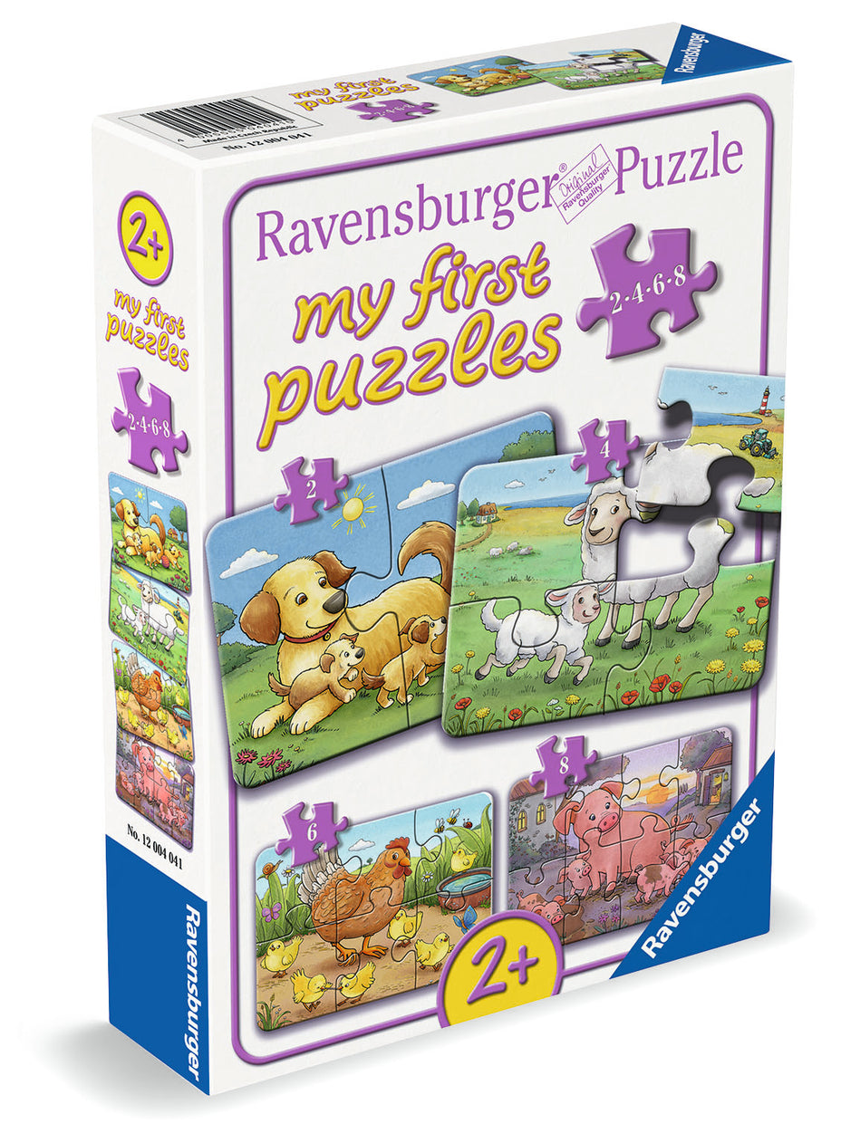 Ravensburger - Farm animal families -  2 / 4 / 6 / 8  - palaa