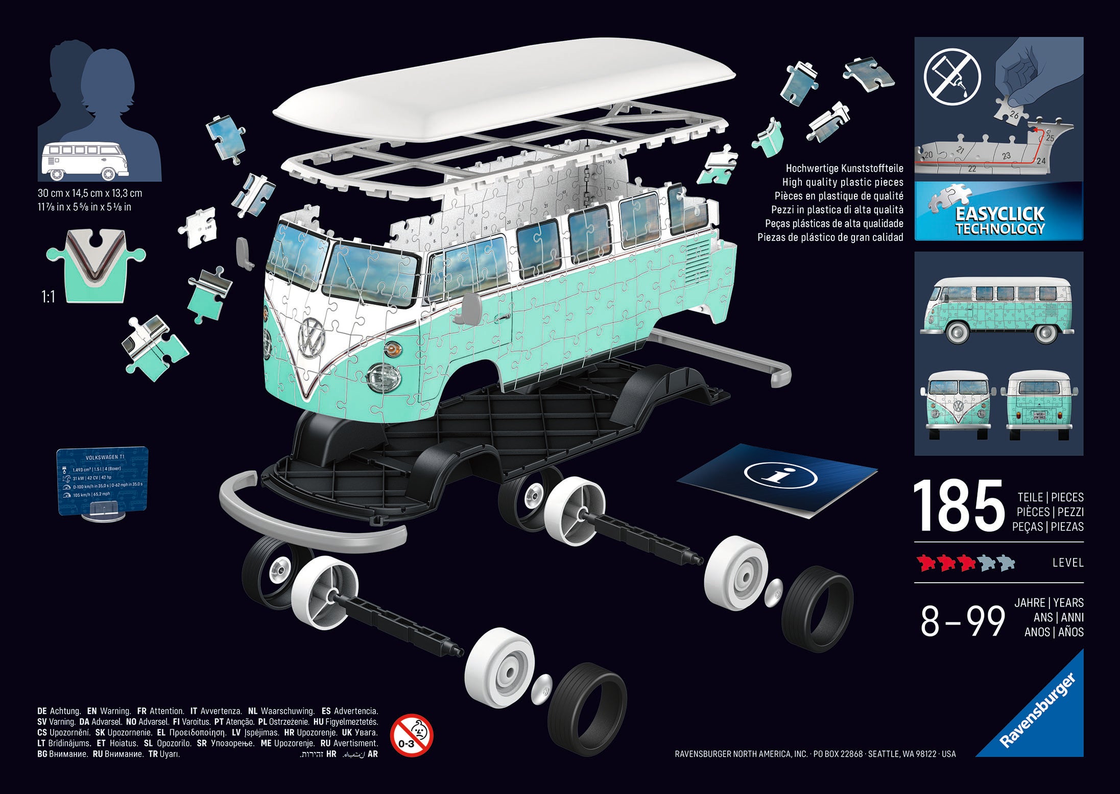 Ravensburger - Iconic Volkswagen T1 - 162 palaa