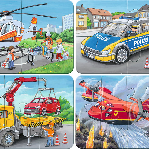 Ravensburger - My Emergency Vehicles - 2/4/6/8 -palaa