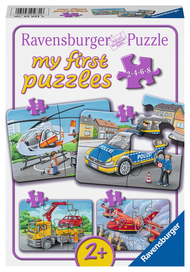 Ravensburger - My Emergency Vehicles - 2/4/6/8 -palaa
