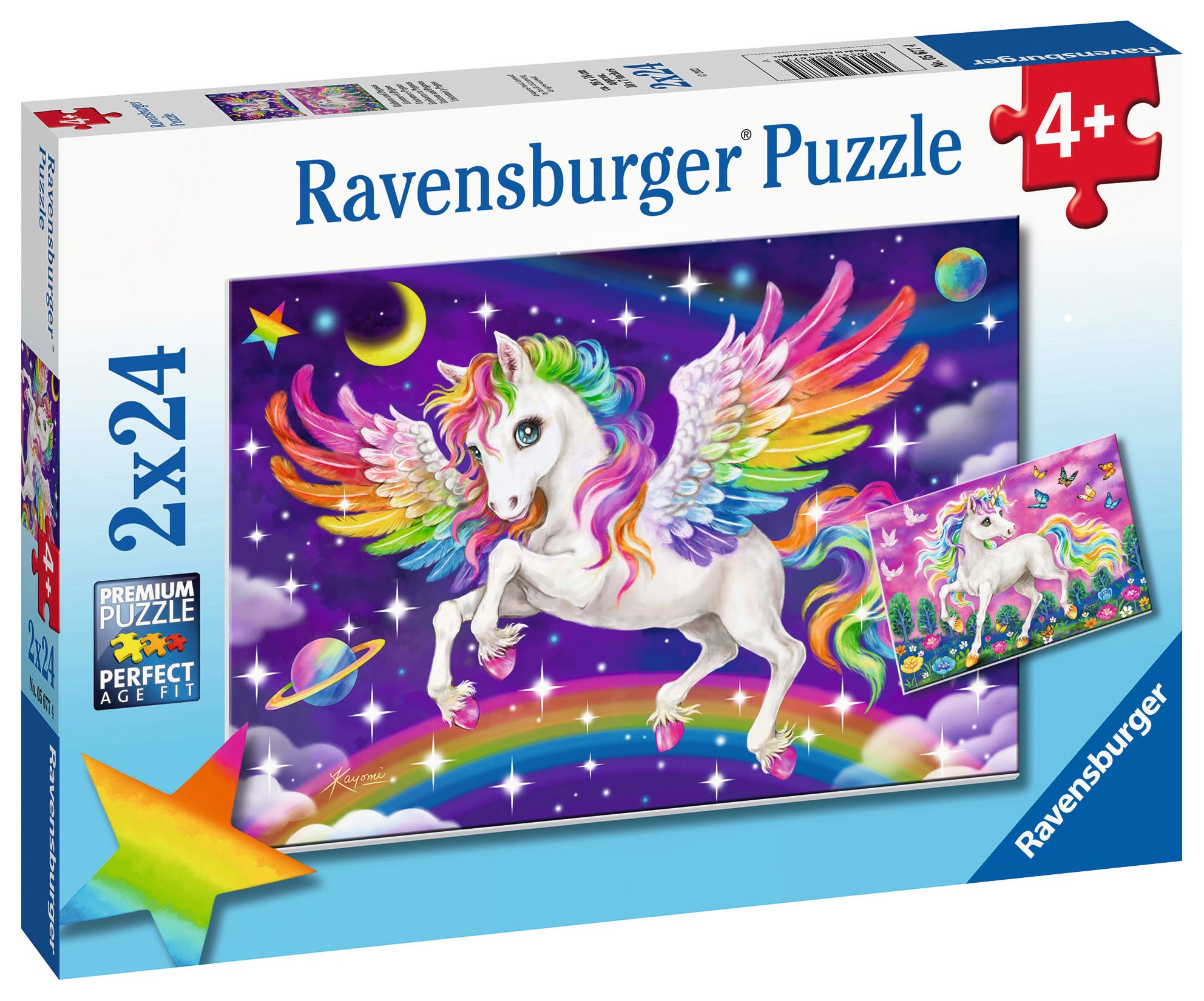 Ravensburger - Unicorn and Pegasus - 2 x 24 palaa