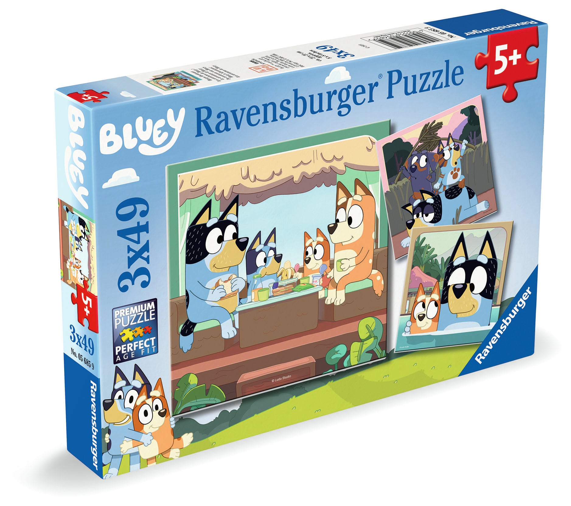 Ravensburger - Bluey  - 3 x 49 palaa