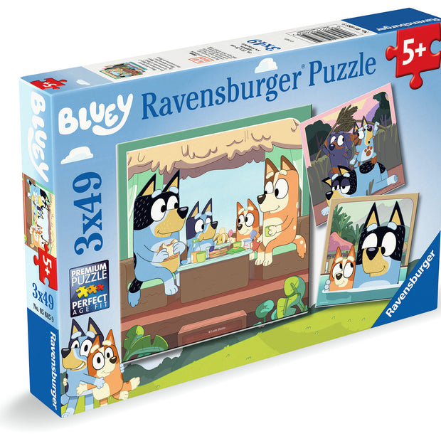 Ravensburger - Bluey  - 3 x 49 palaa