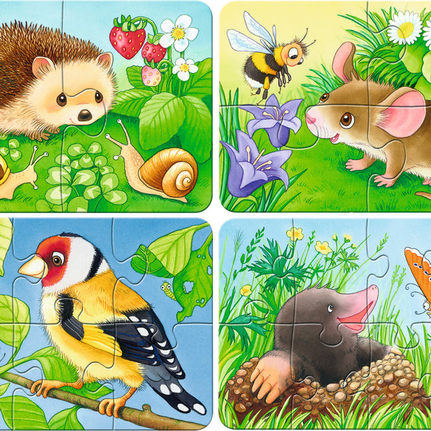 Ravensburger - Sweet garden residents - 2 / 4 / 6 / 8 -palaa