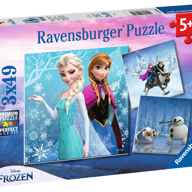 Ravensburger  - Frozen winter adventures - 3 x 49 palaa