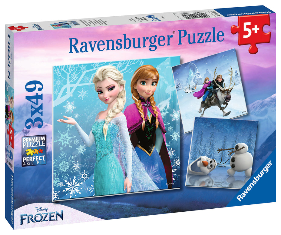 Ravensburger  - Frozen winter adventures - 3 x 49 palaa