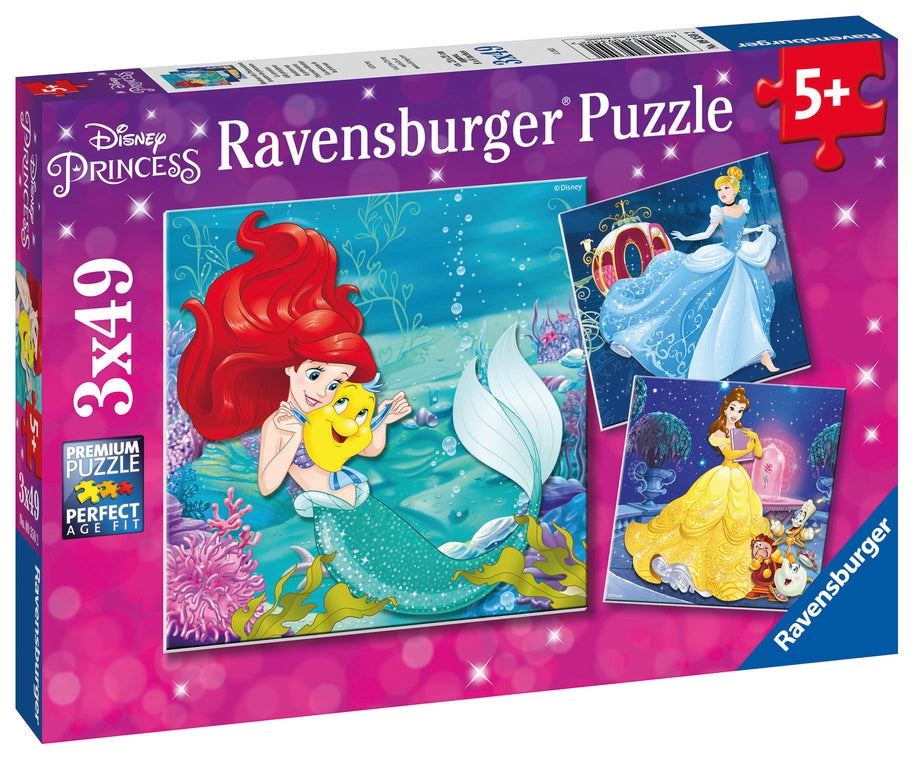 Ravensburger  - Disney Princesses adventure - 3 x 49 palaa