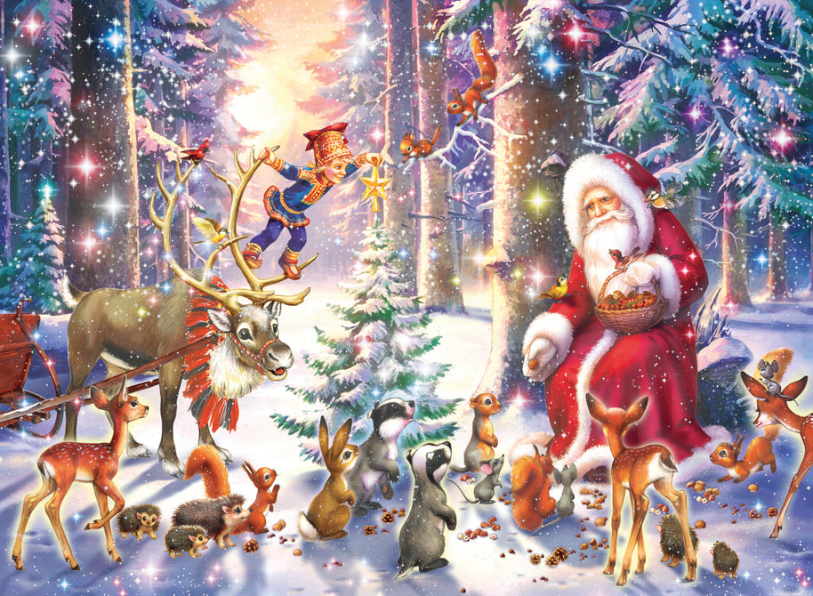 Ravensburger - Christmas in the forest - 100 palaa XXL