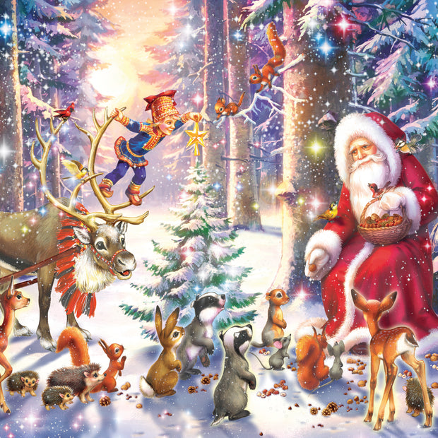 Ravensburger - Christmas in the forest - 100 palaa XXL