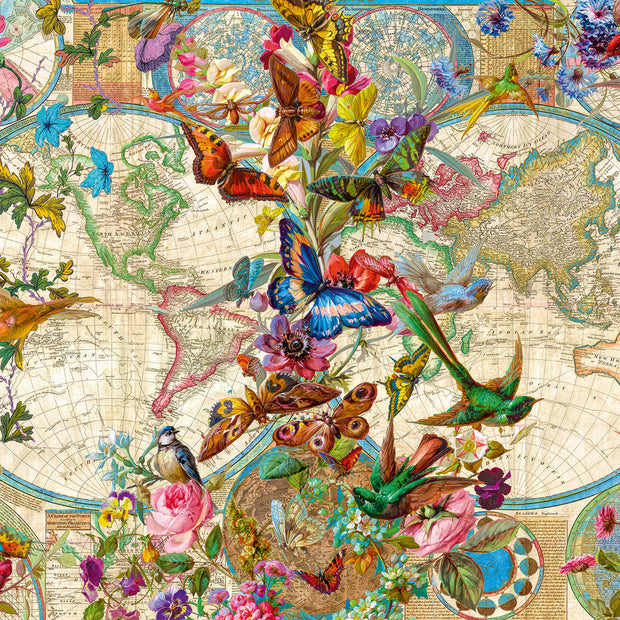 Ravensburger -  Flora and Fauna World Map - 3000 palaa