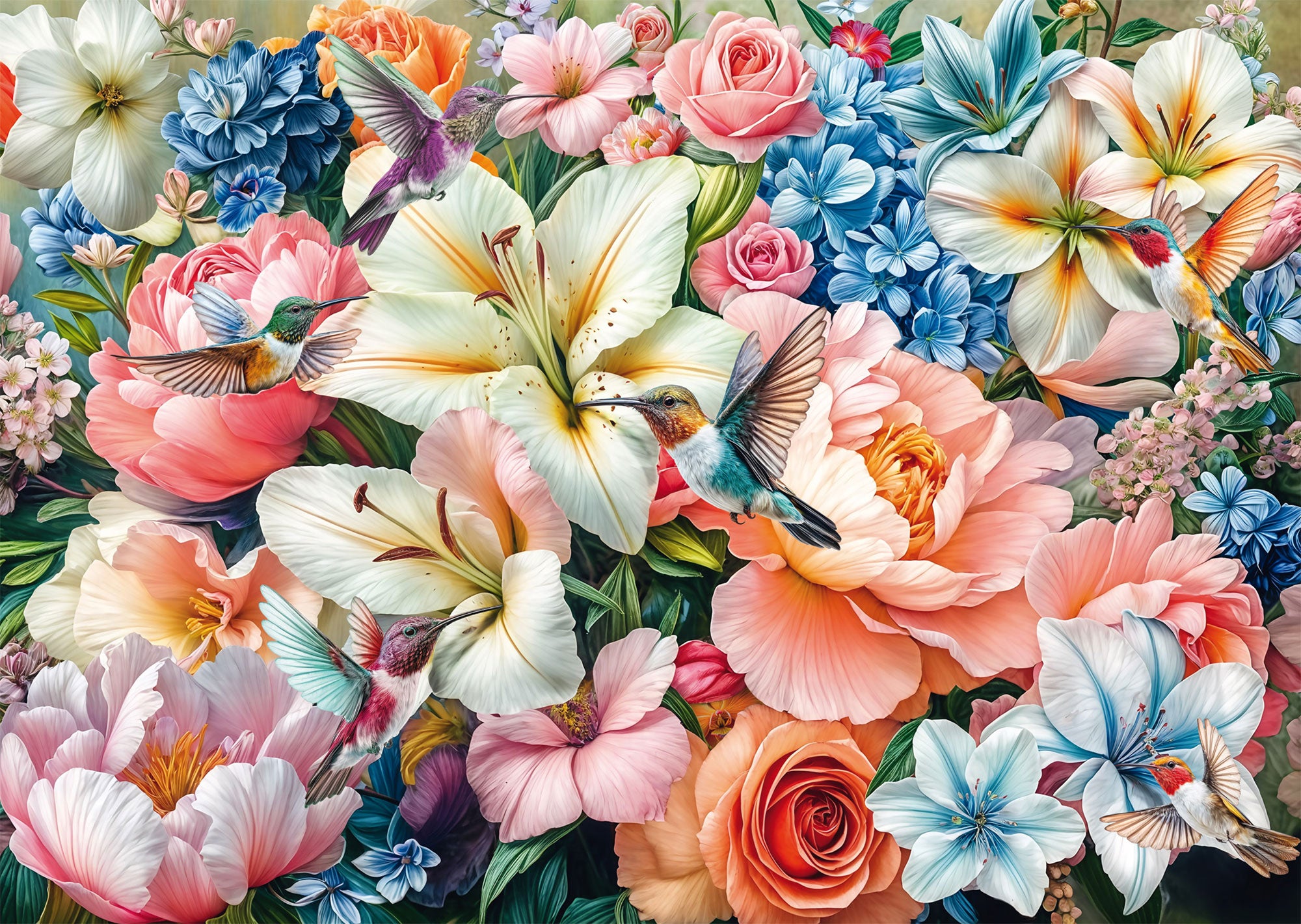 Schmidt - Fleurs pastel -  1000 palaa