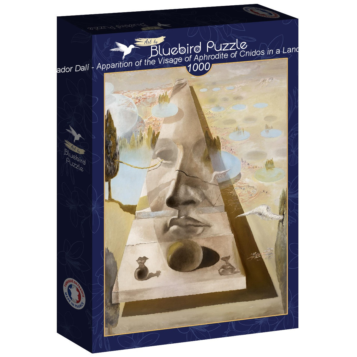Bluebird -  Salvador Dalí - Apparition of the Visage of Aphrodite of Cnidos in a Landscape - 1000 palaa