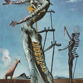 Bluebird -  Salvador Dalí - Burning Giraffe, c. 1937 - 1000 palaa