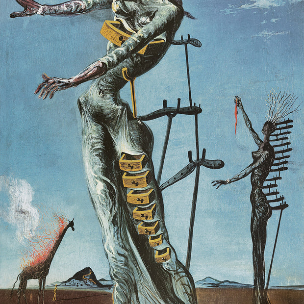 Bluebird -  Salvador Dalí - Burning Giraffe, c. 1937 - 1000 palaa