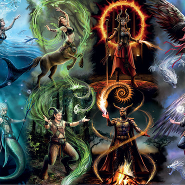 Bluebird -  Anne Stokes - Elemental magic - 1000 palaa