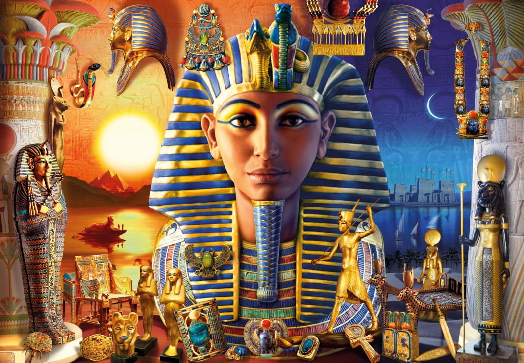 Bluebird -  Egyptian treasures - 1000 palaa