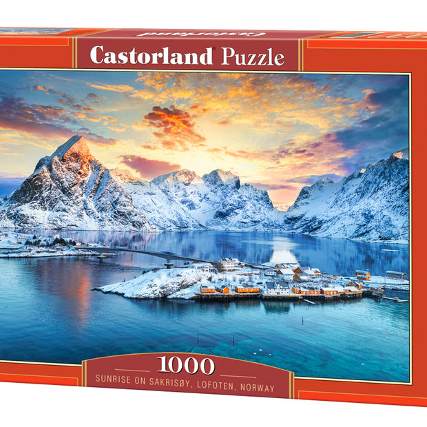 Castorland - Sunrise on Sakrisoy, Lofoten, Norway - 1000 palaa
