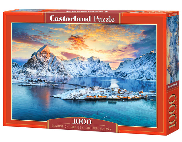 Castorland - Sunrise on Sakrisoy, Lofoten, Norway - 1000 palaa