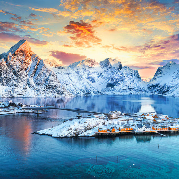 Castorland - Sunrise on Sakrisoy, Lofoten, Norway - 1000 palaa