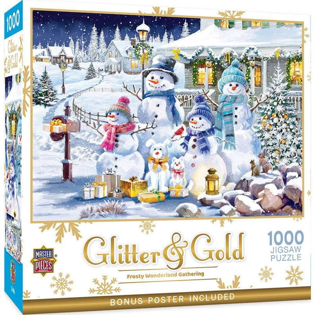 Master Pieces - Frosty Wonderland Gathering - Glitter & Gold - 1000 palaa