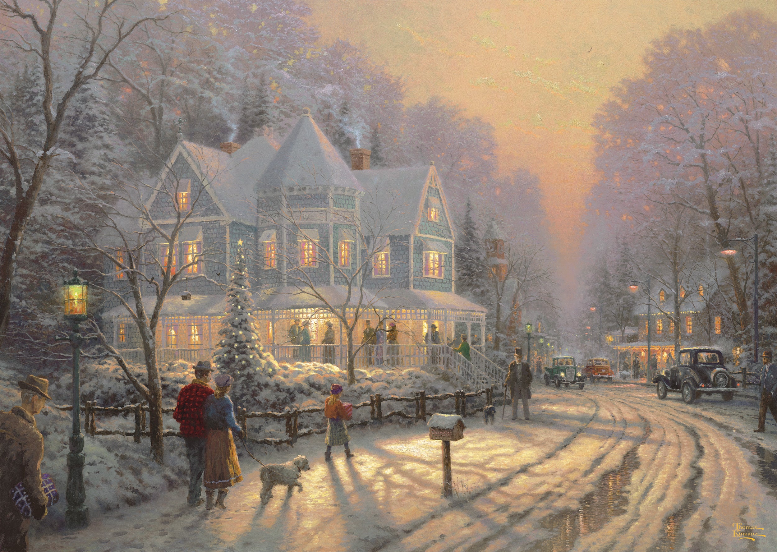 Schmidt - Thomas Kinkade - A Holiday Gathering - 1000 palaa