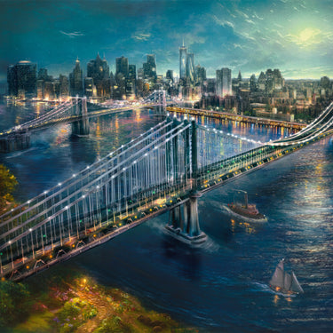 Schmidt - Thomas Kinkade - Moonlight in Manhattan - 2000 palaa