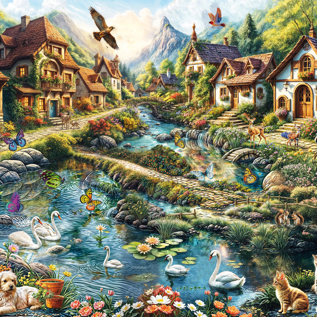 Schmidt - Village on the Edge of the Forest- 1000 palaa