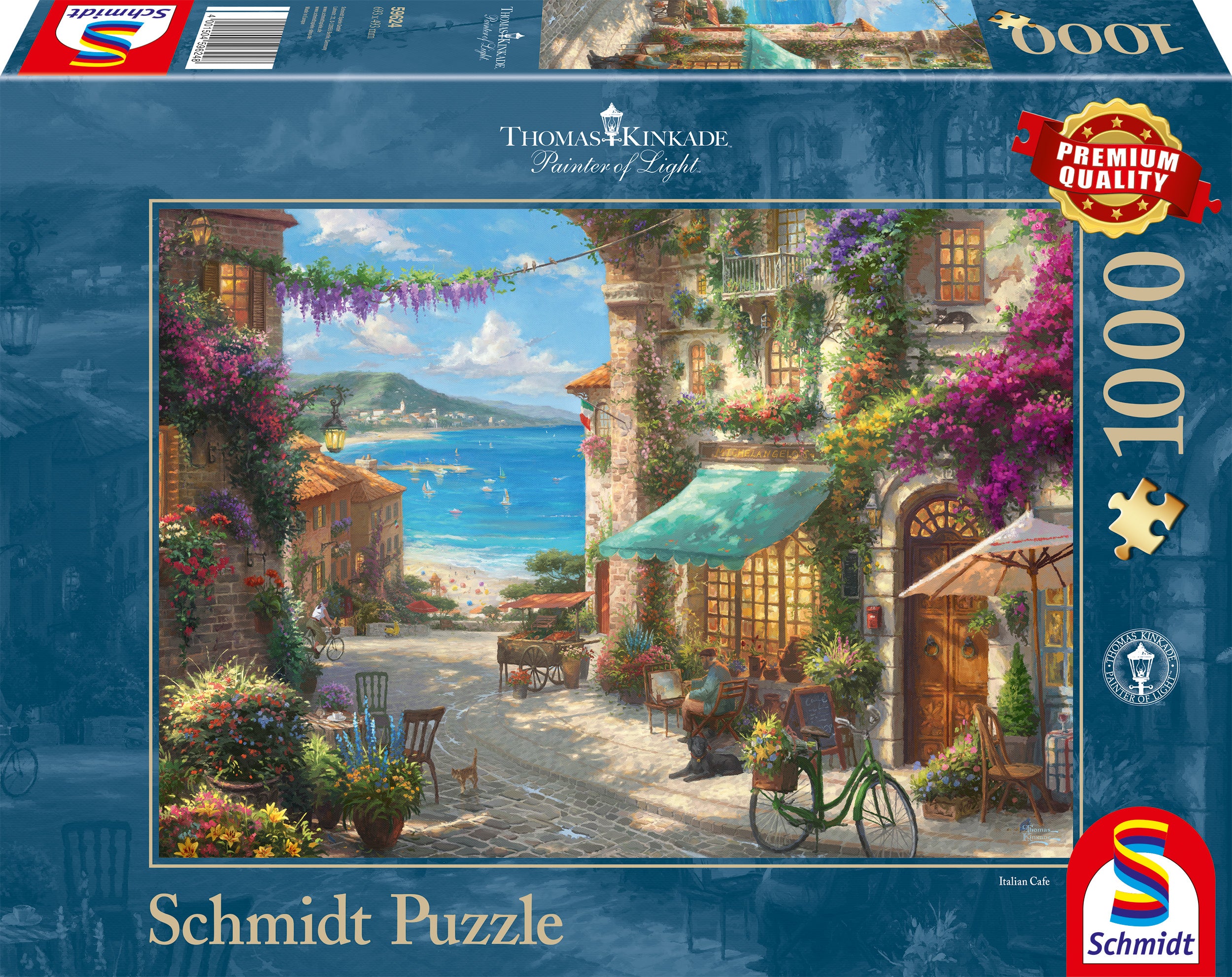 Schmidt - Thomas Kinkade - Café by the Italian Riviera - 1000 palaa