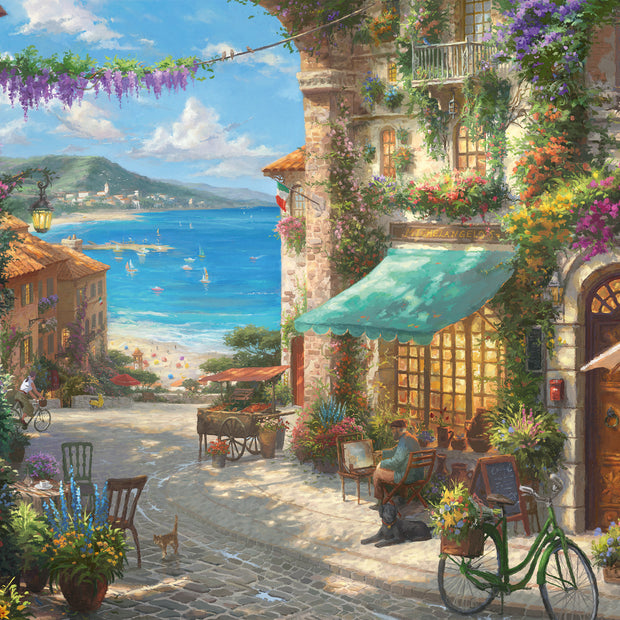 Schmidt - Thomas Kinkade - Café by the Italian Riviera - 1000 palaa