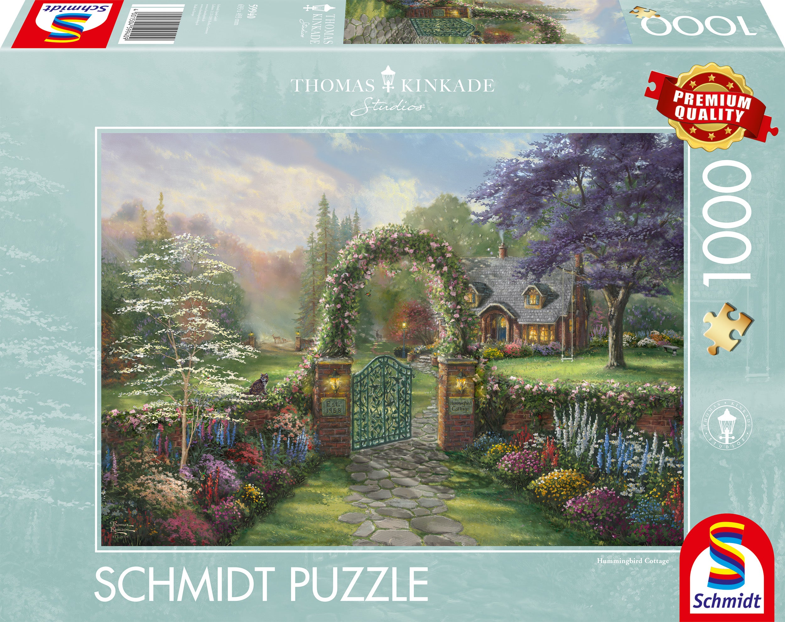 Schmidt - Thomas Kinkade - Hummingbird Cottage - 1000 palaa