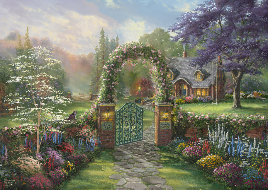 Schmidt - Thomas Kinkade - Hummingbird Cottage - 1000 palaa