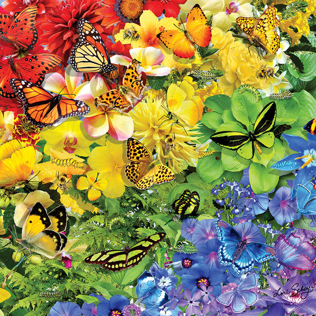 SunsOut - Lori Schory - Rainbow butterflies - 1000 palaa