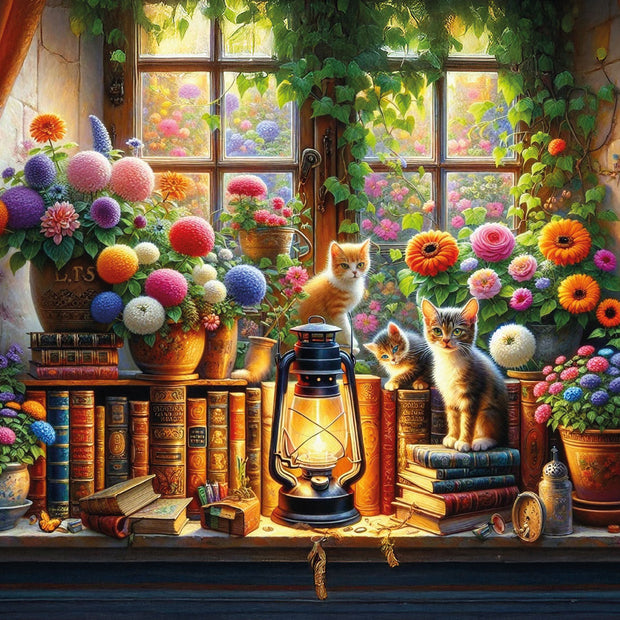Art Puzzle - The book garden - 500 palaa
