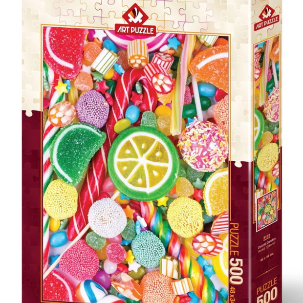 Art puzzle - Bunte Bonbons - 500 palaa